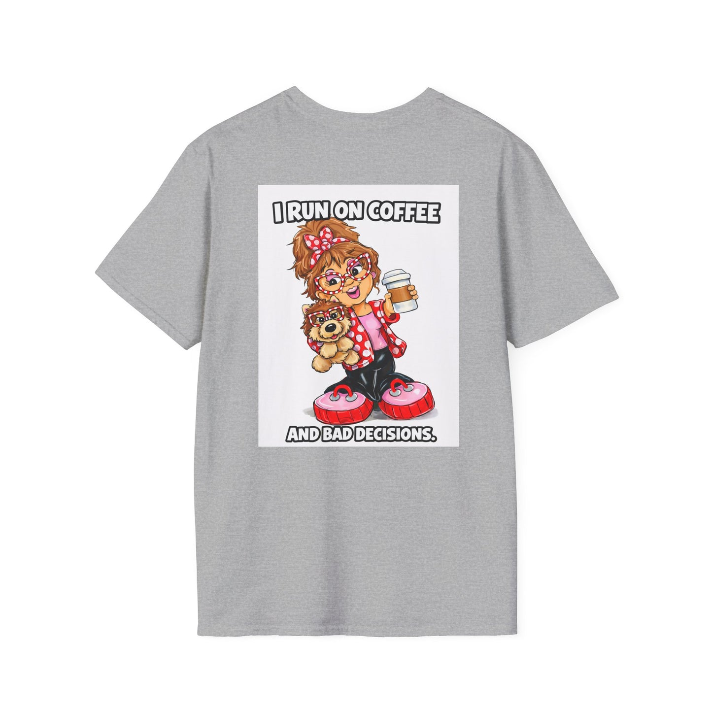 T-Shirt — I run on coffee