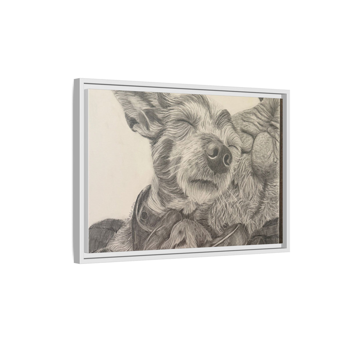 Love needs no address  Matte Canvas (Framed)
