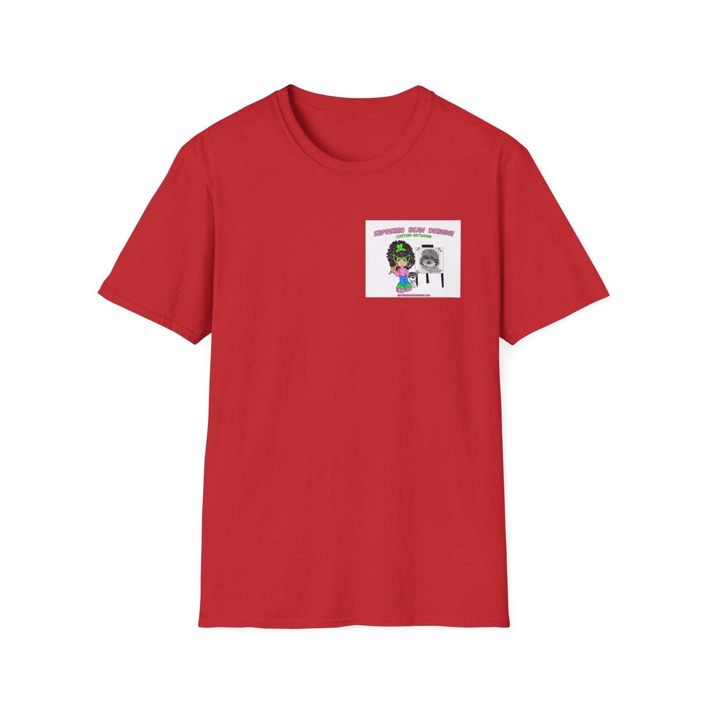 T-Shirt — Perky Pearl and Latte. I try not to bite