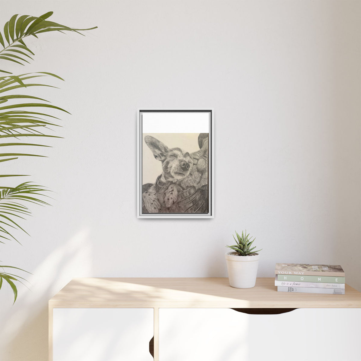 Love needs no address  Matte Canvas (Framed)