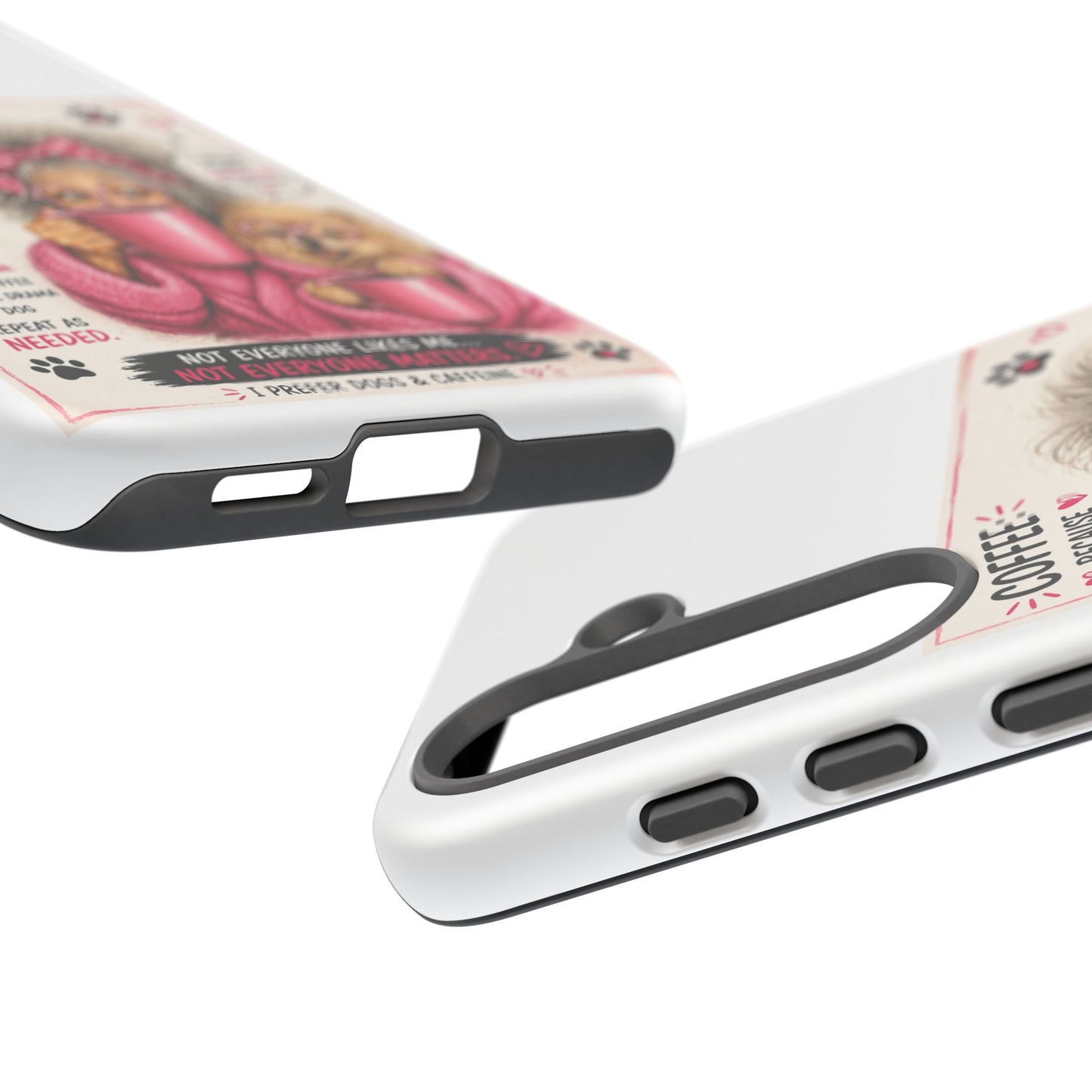 Perky Pearl and LattePhone Case — Funny "Adulting Is Hard" Cozy Design