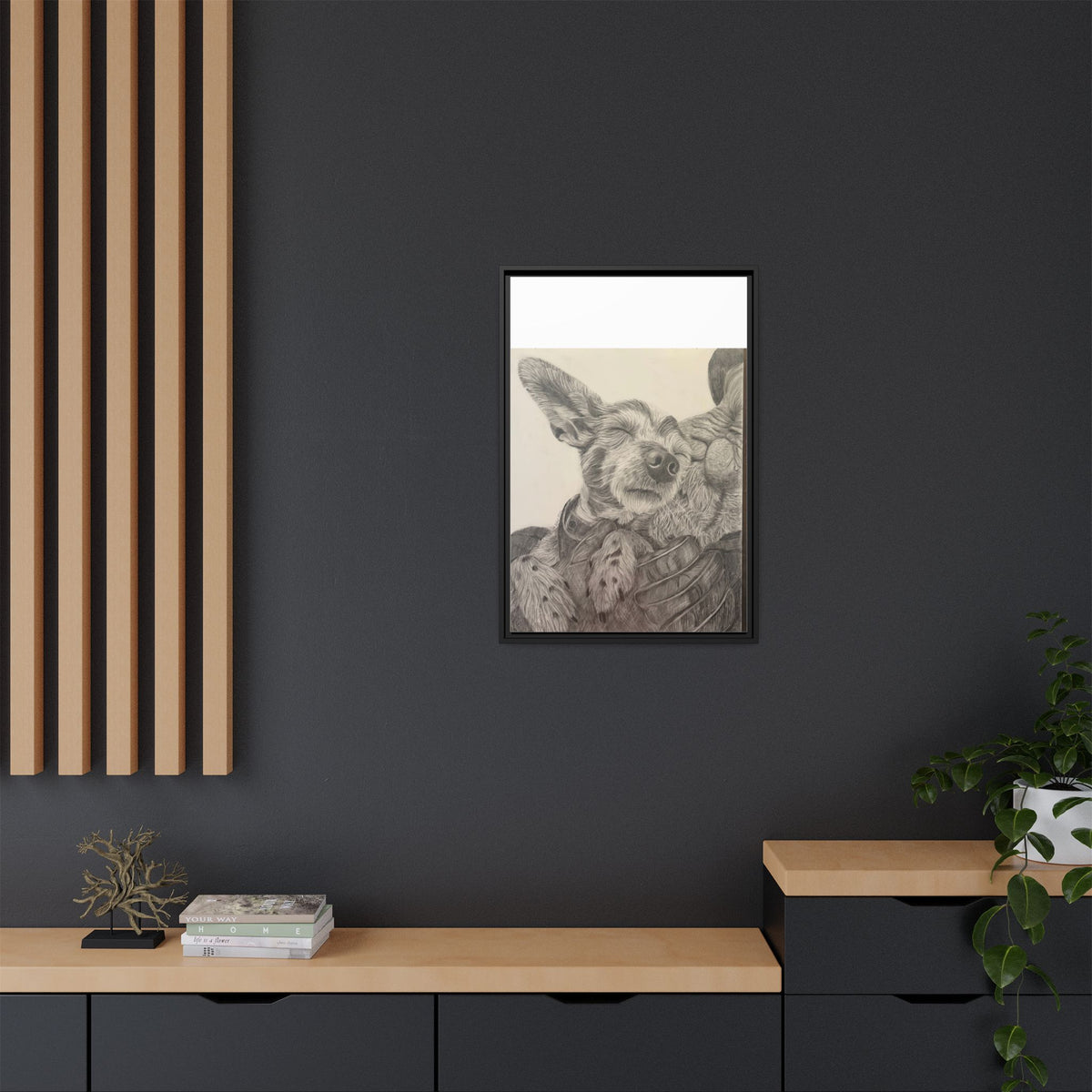 Love needs no address  Matte Canvas (Framed)