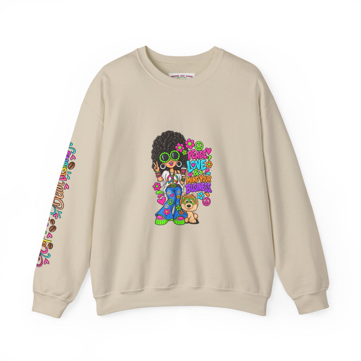 Retro Peace & Love Sweatshirt