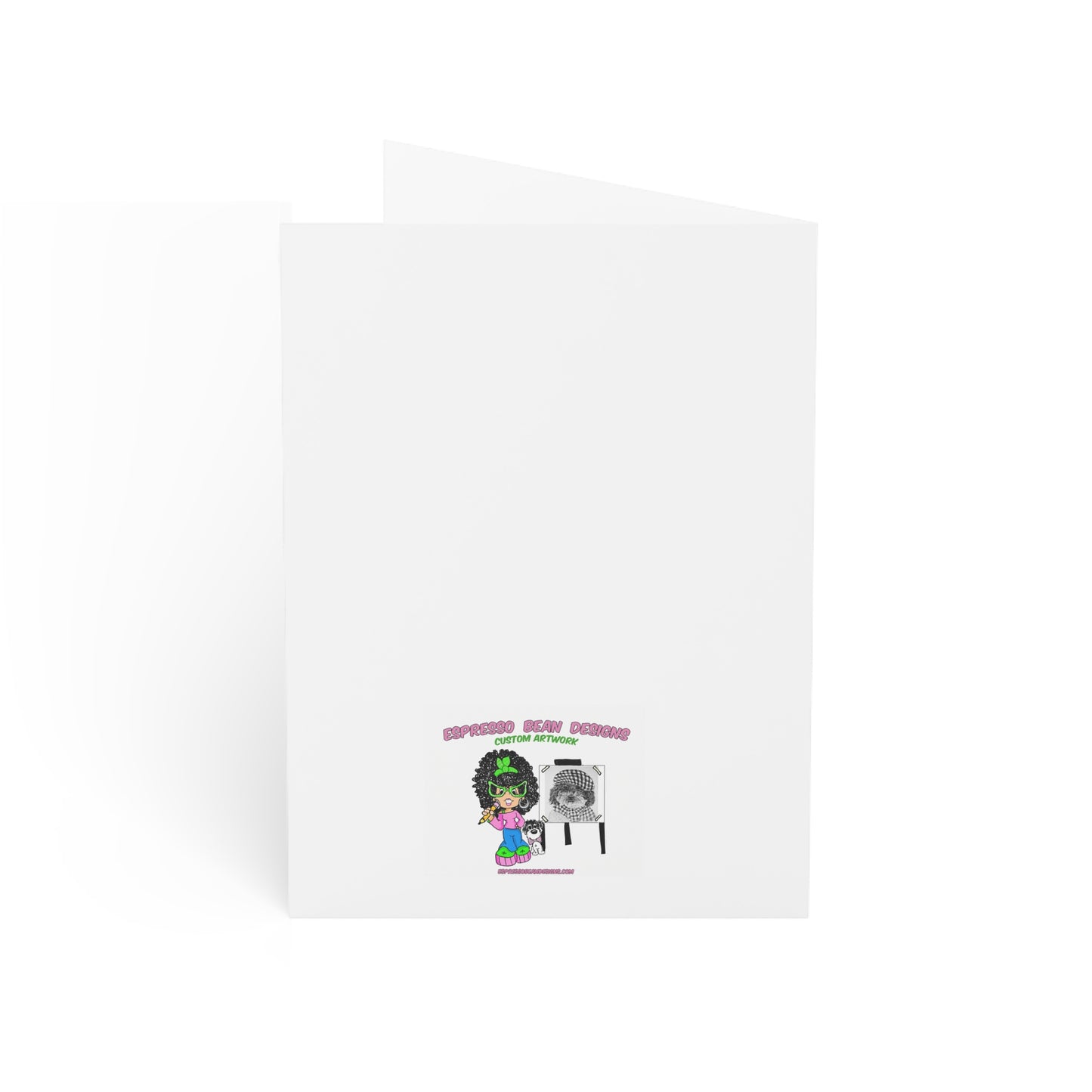 Christmas Dog & Snowman Greeting Card – Merry Christmas Holiday Cards (1, 10, 30, 50 pcs)