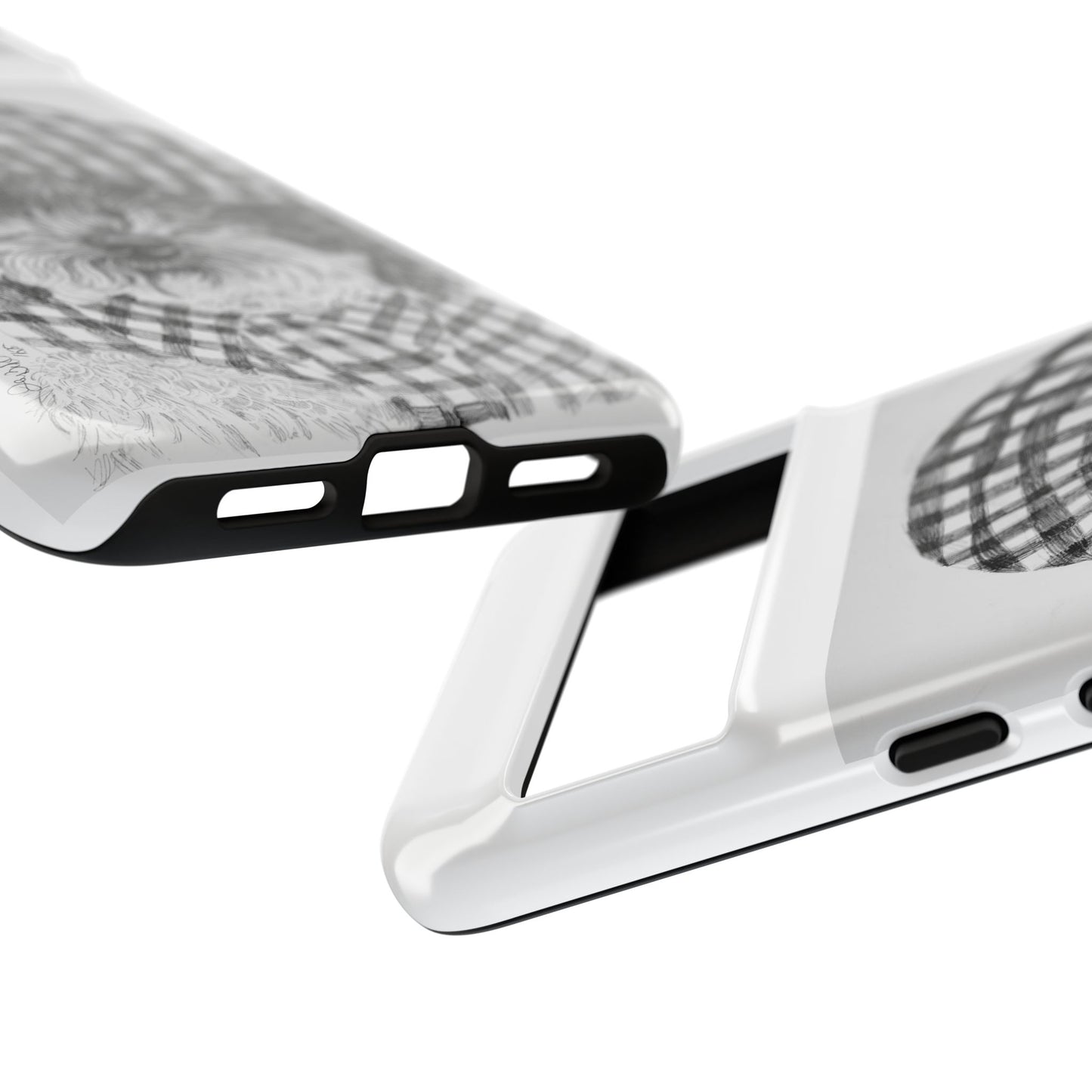 Cute Dog Phone Case — Flannel Elmer  in Plaid Hat