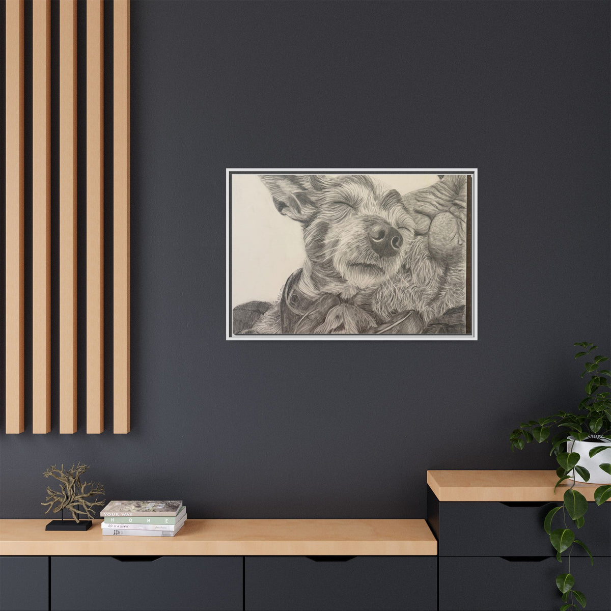 Love needs no address  Matte Canvas (Framed)