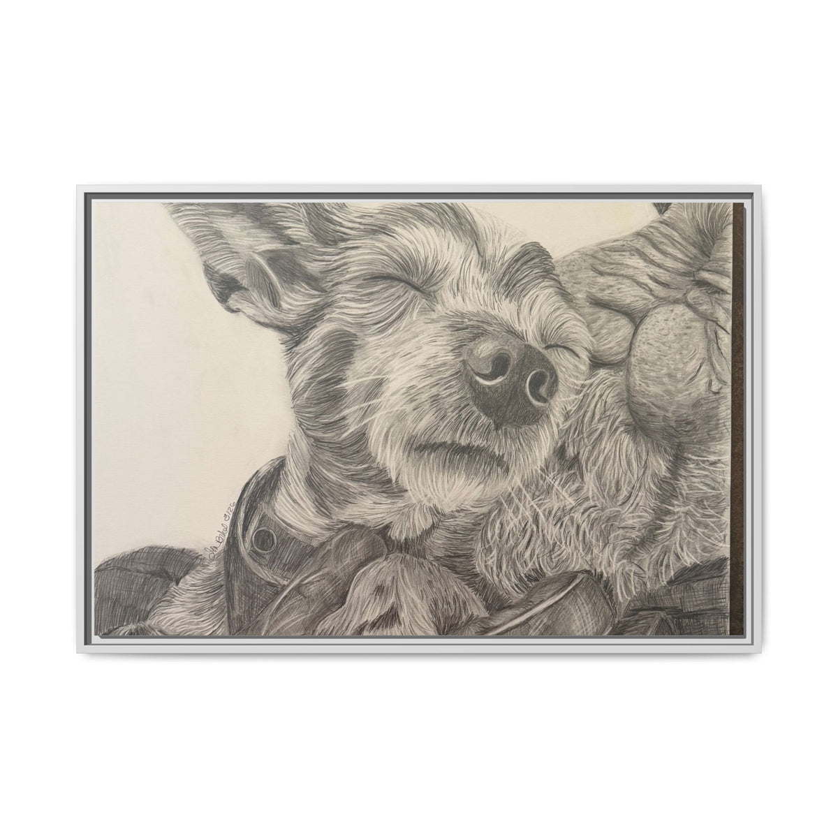 Love needs no address  Matte Canvas (Framed)