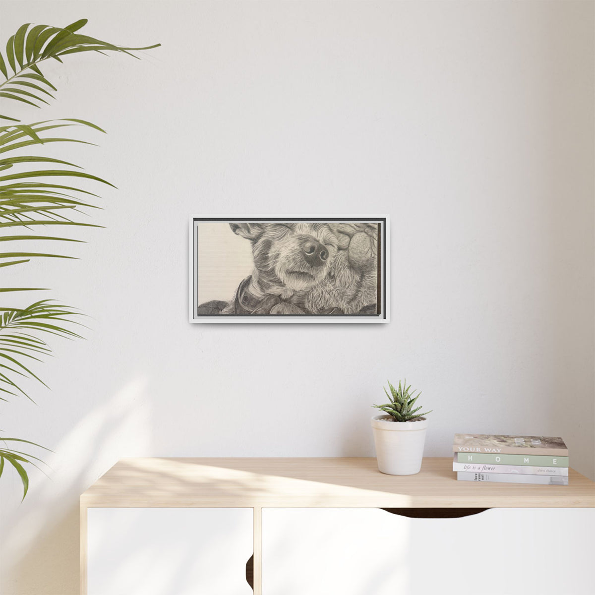 Love needs no address  Matte Canvas (Framed)