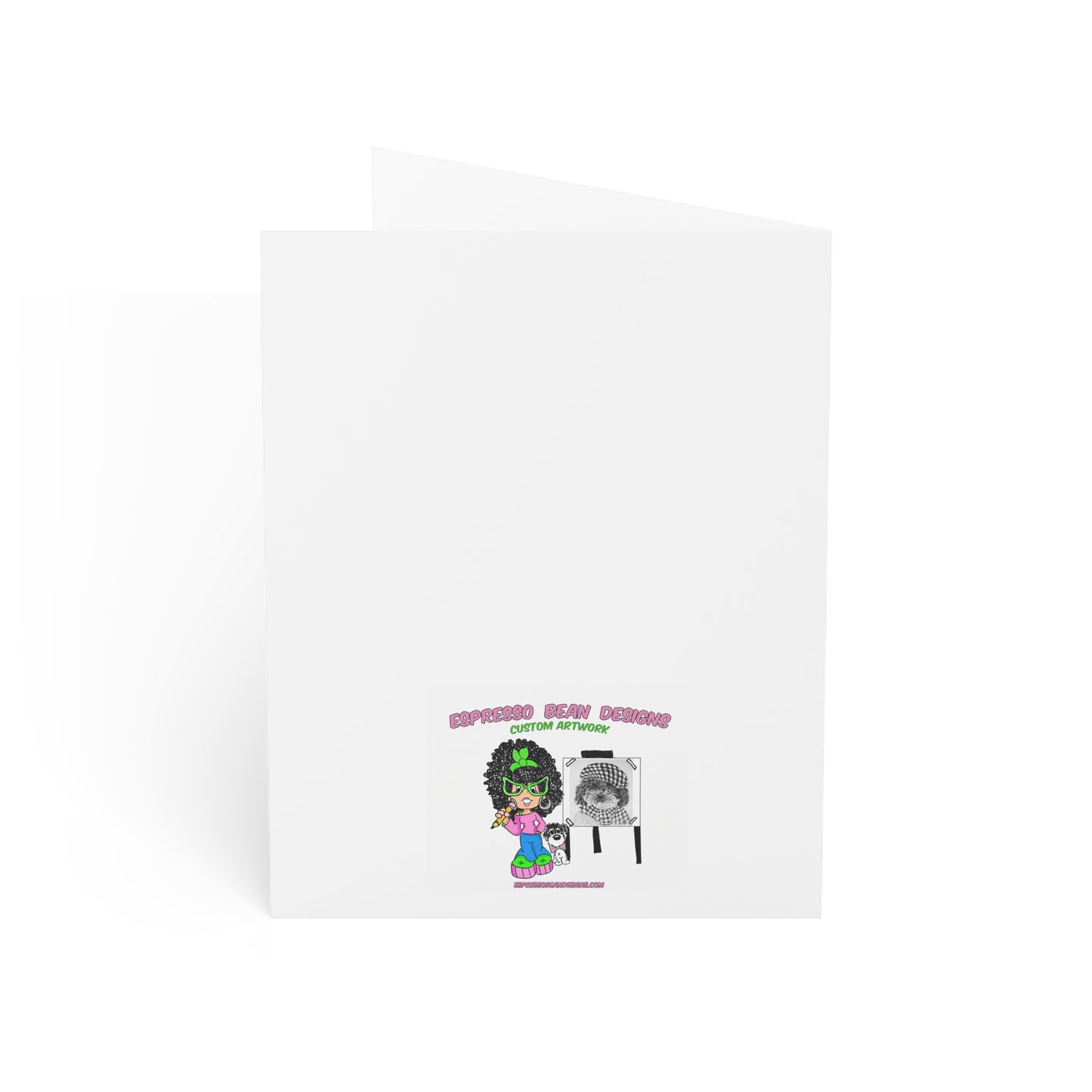 Pet Sympathy Greeting Card — “You Left Paw Prints on Our Hearts” Memorial Card (Single or Bulk)