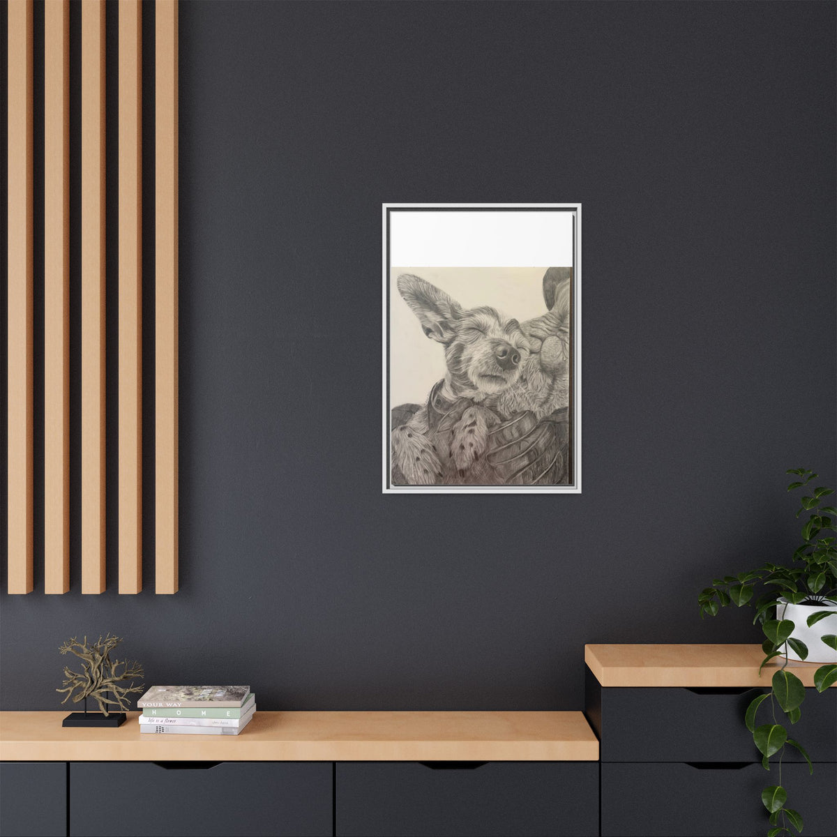 Love needs no address  Matte Canvas (Framed)
