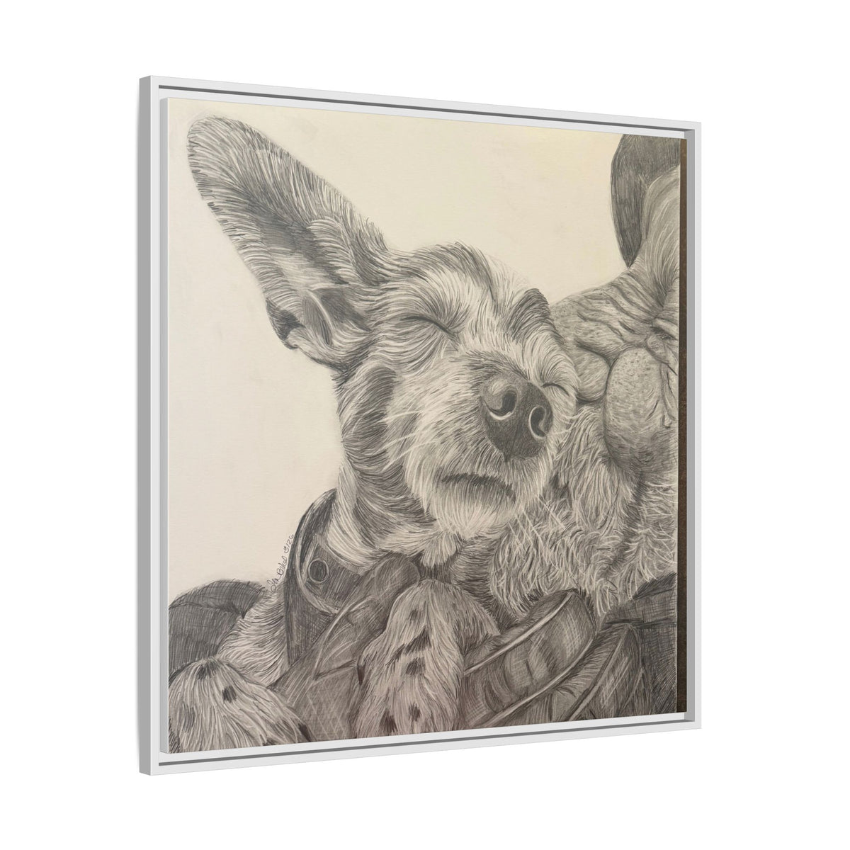 Love needs no address  Matte Canvas (Framed)