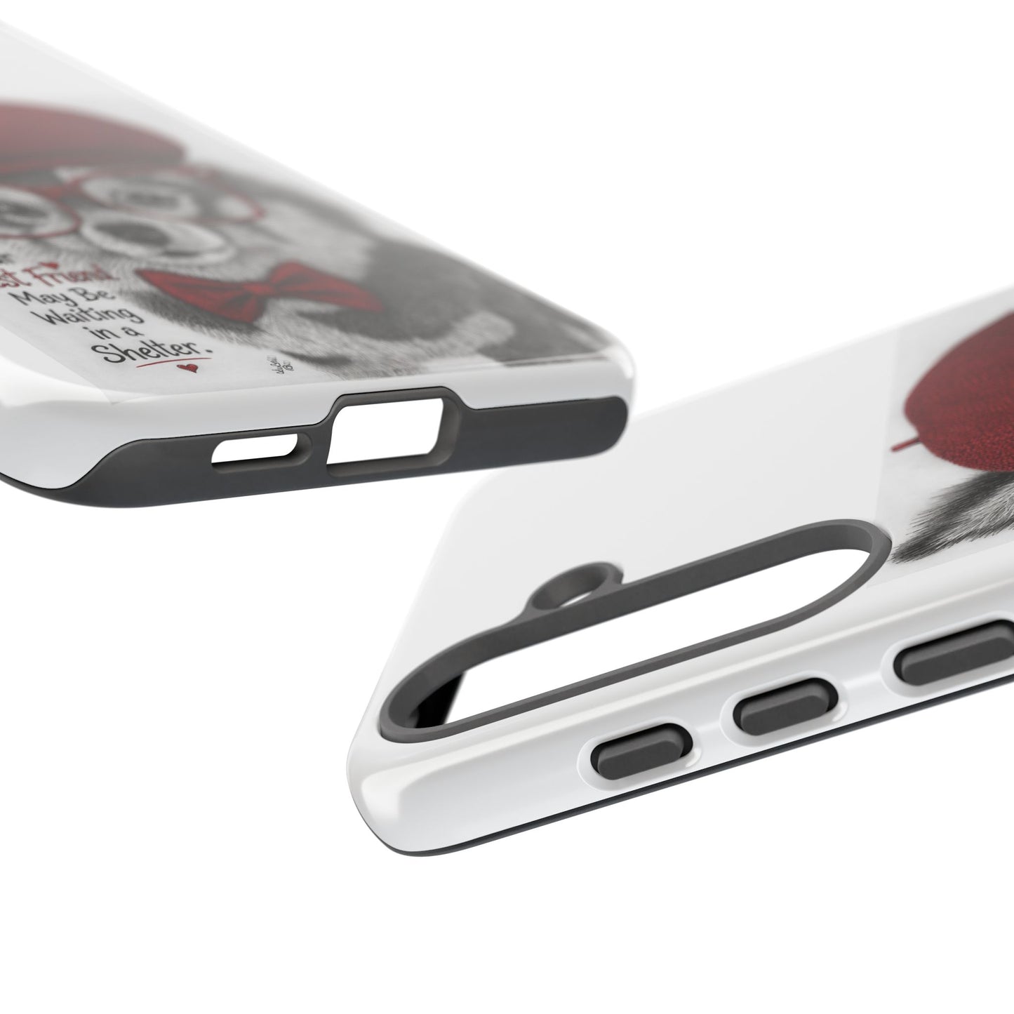 Rescue Pup Art Phone Case – "Your Best Friend May Be Waiting in a Shelter"