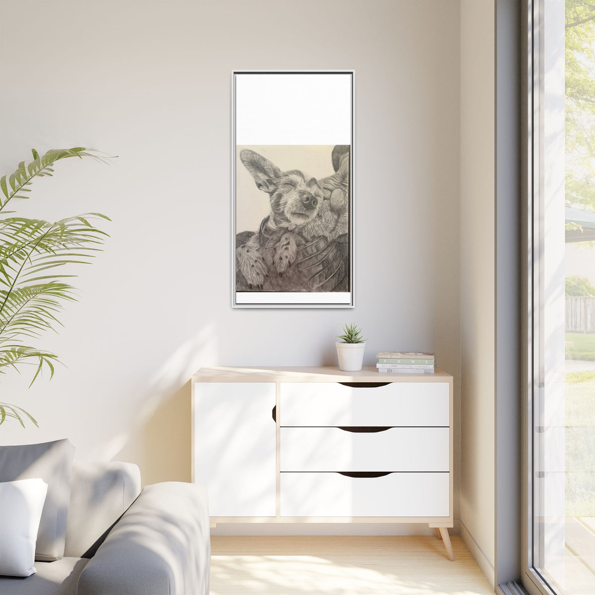 Love needs no address  Matte Canvas (Framed)