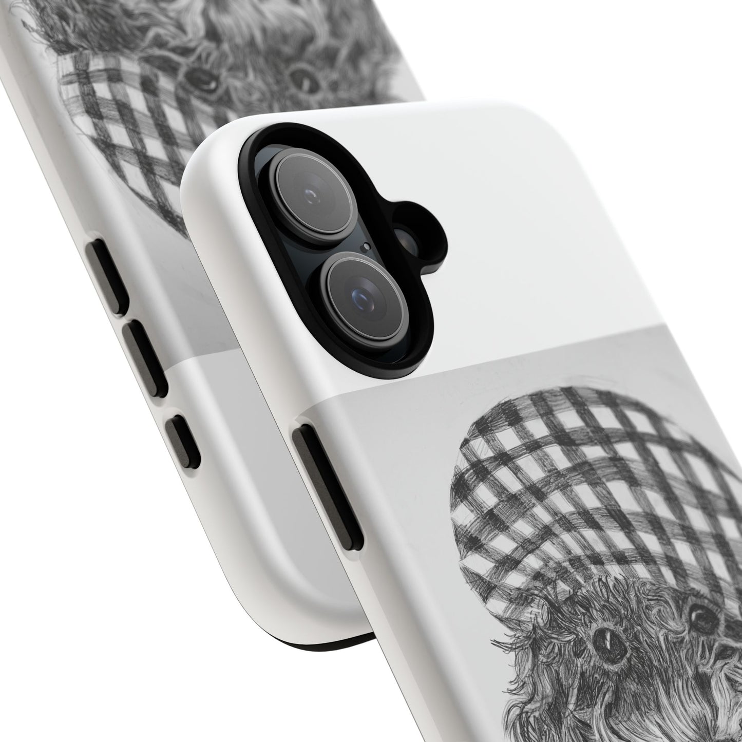 Cute Dog Phone Case — Flannel Elmer  in Plaid Hat