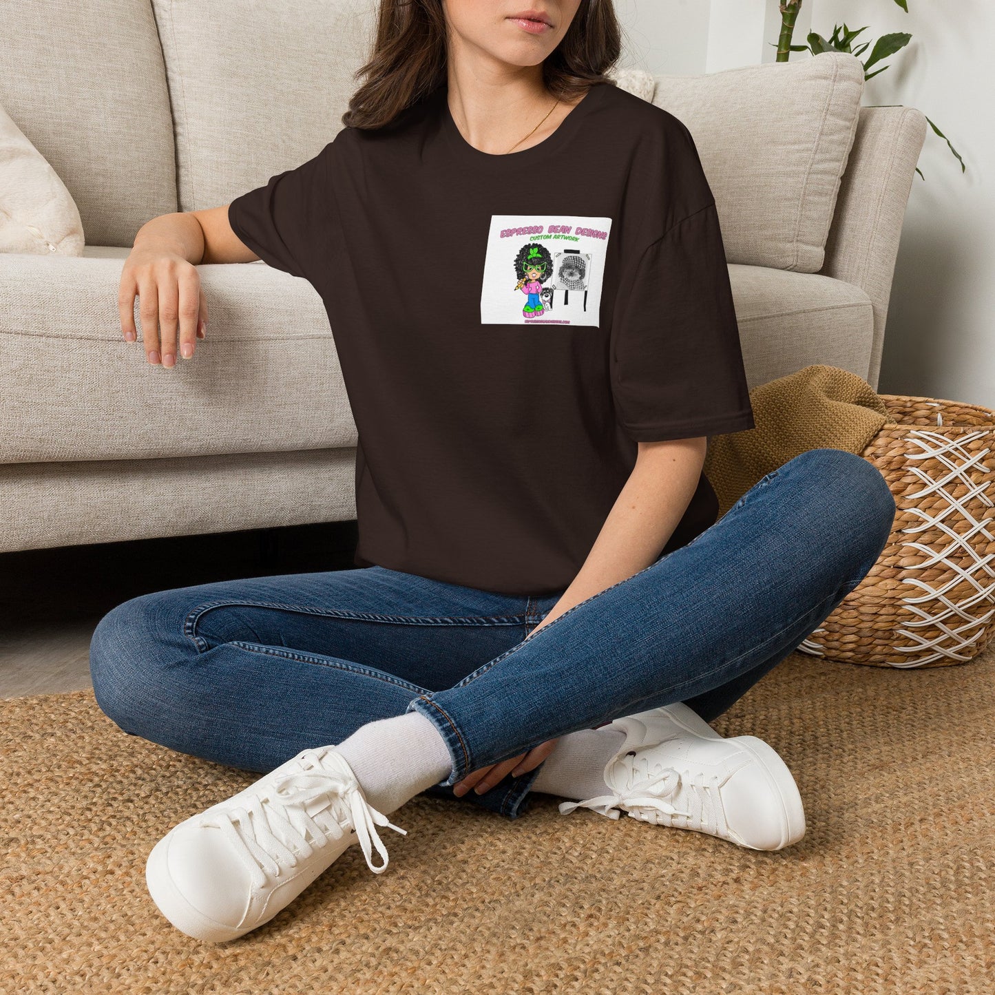 T-shirt. Muffin a real rescued doggie