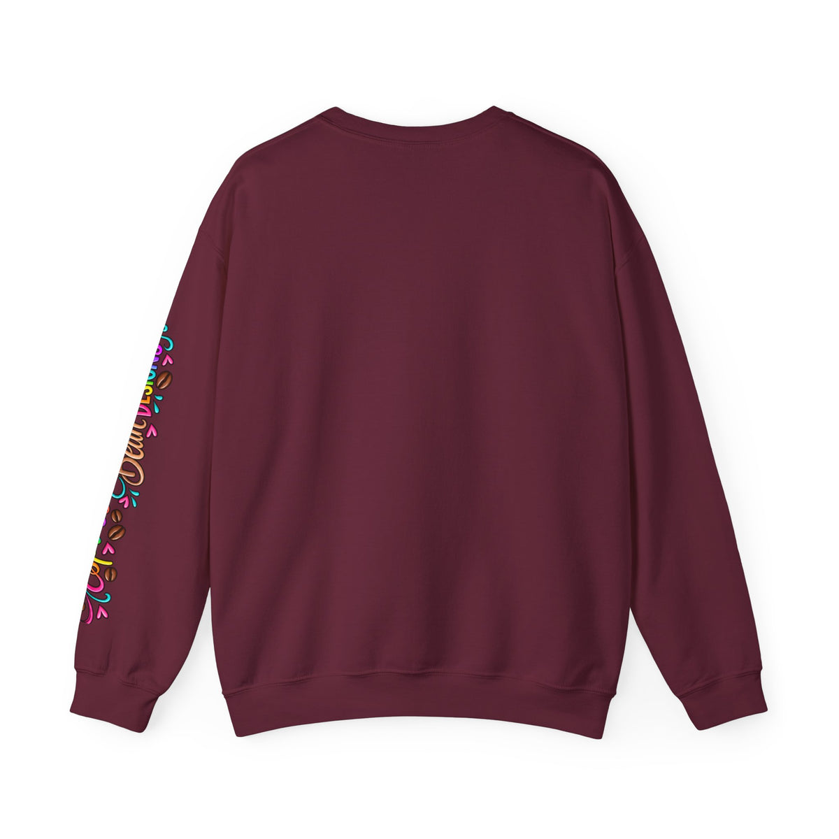 Cute Dog Crewneck Sweatshirt — "Cute With A Little Attitude" Colorful Puppy Design
