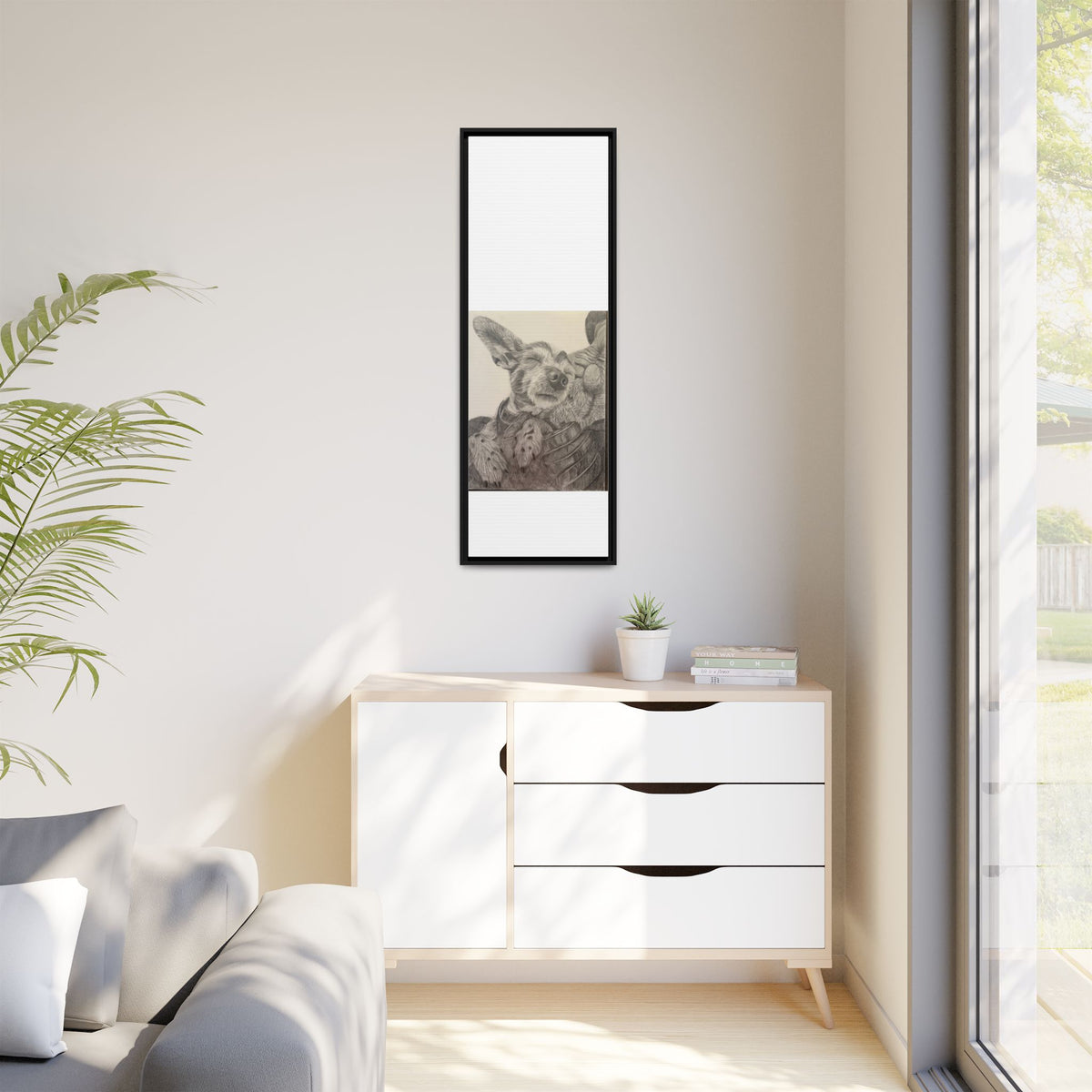 Love needs no address  Matte Canvas (Framed)