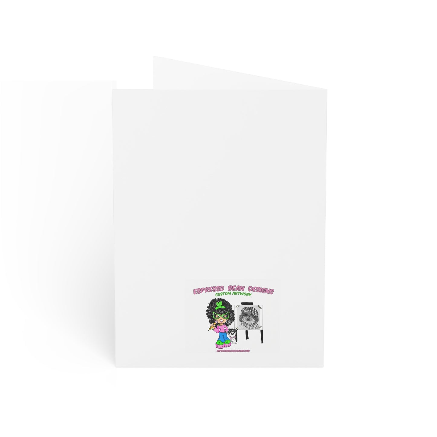 In Loving Memory Pet Sympathy Greeting Card — Butterfly Dog Memorial Card (1/10/30/50 pcs)