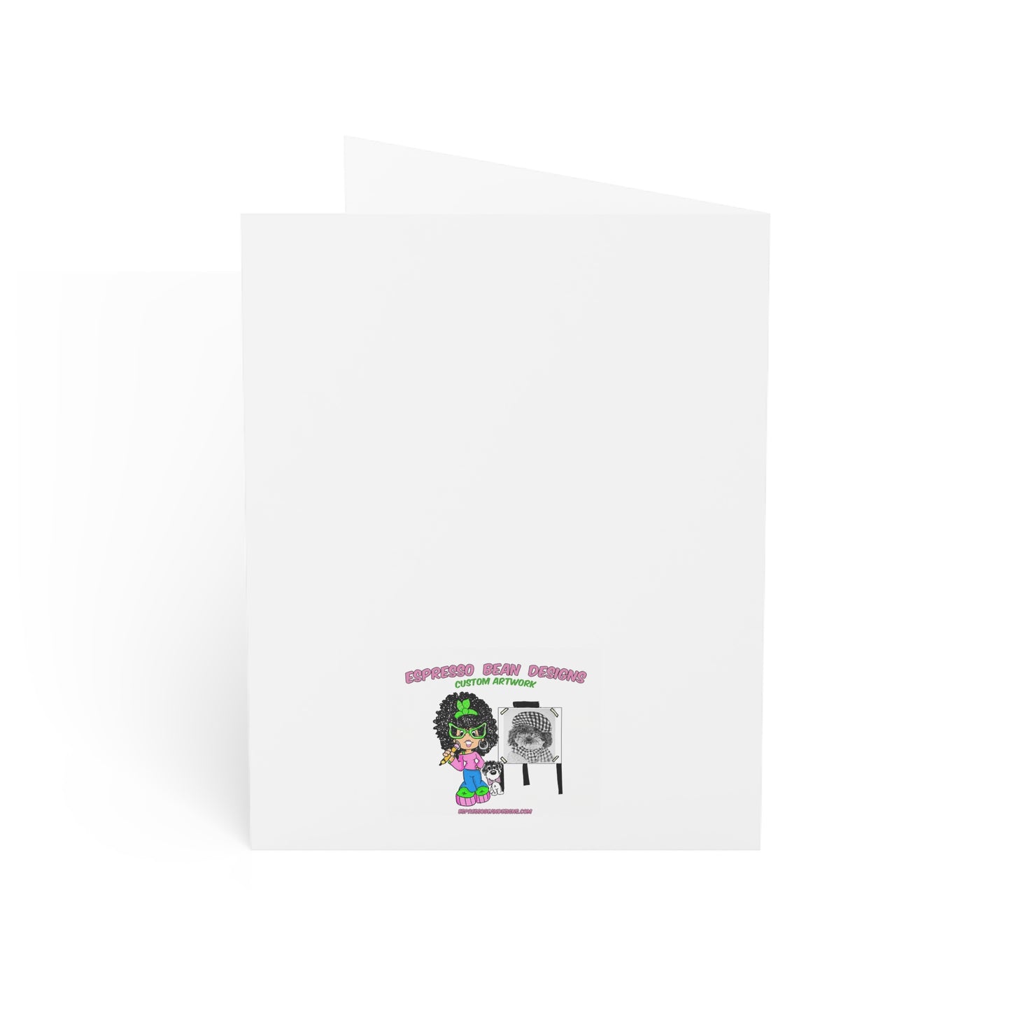 Christmas Dog & Snowman Greeting Card – Merry Christmas Holiday Cards (1, 10, 30, 50 pcs)