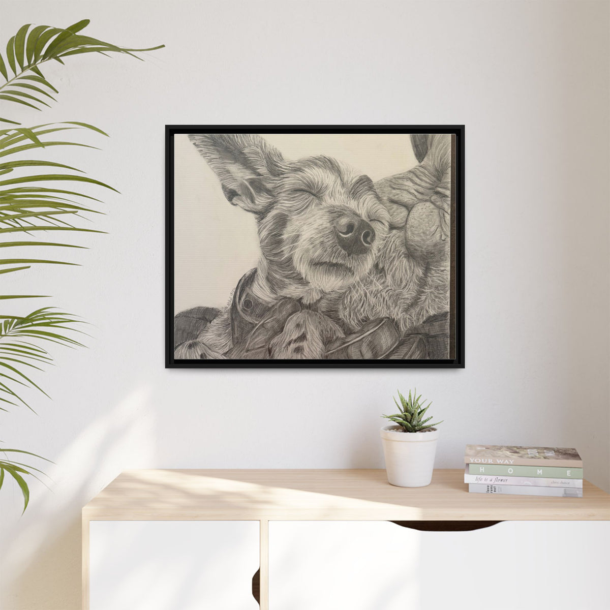 Love needs no address  Matte Canvas (Framed)