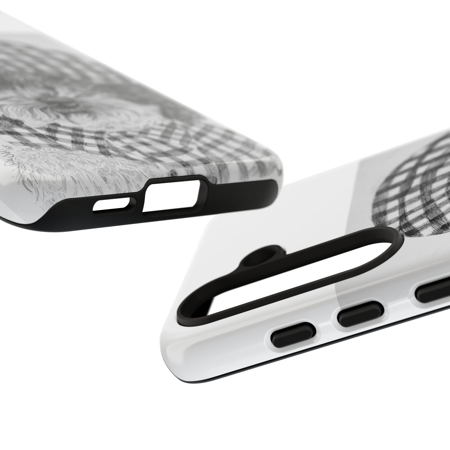 Cute Dog Phone Case — Flannel Elmer  in Plaid Hat