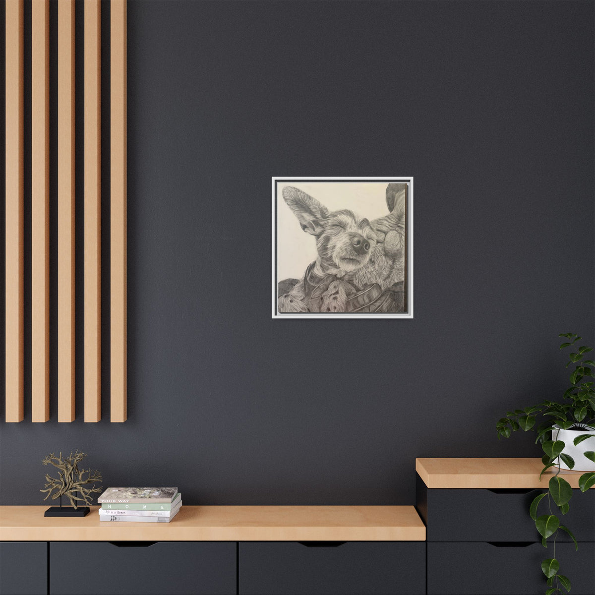 Love needs no address  Matte Canvas (Framed)