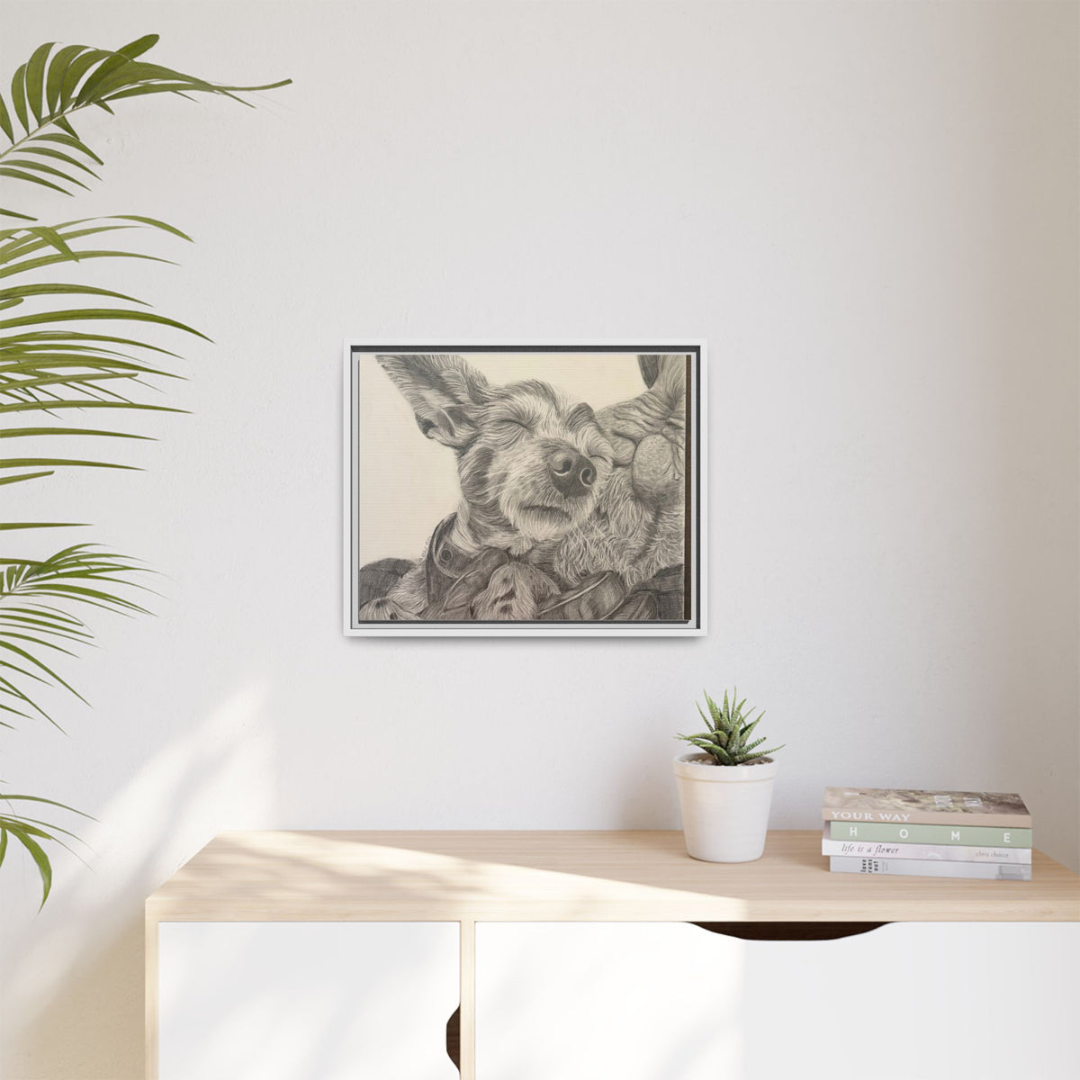 Love needs no address  Matte Canvas (Framed)