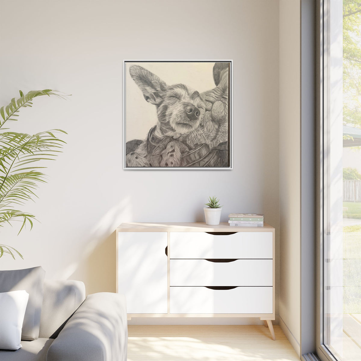 Love needs no address  Matte Canvas (Framed)