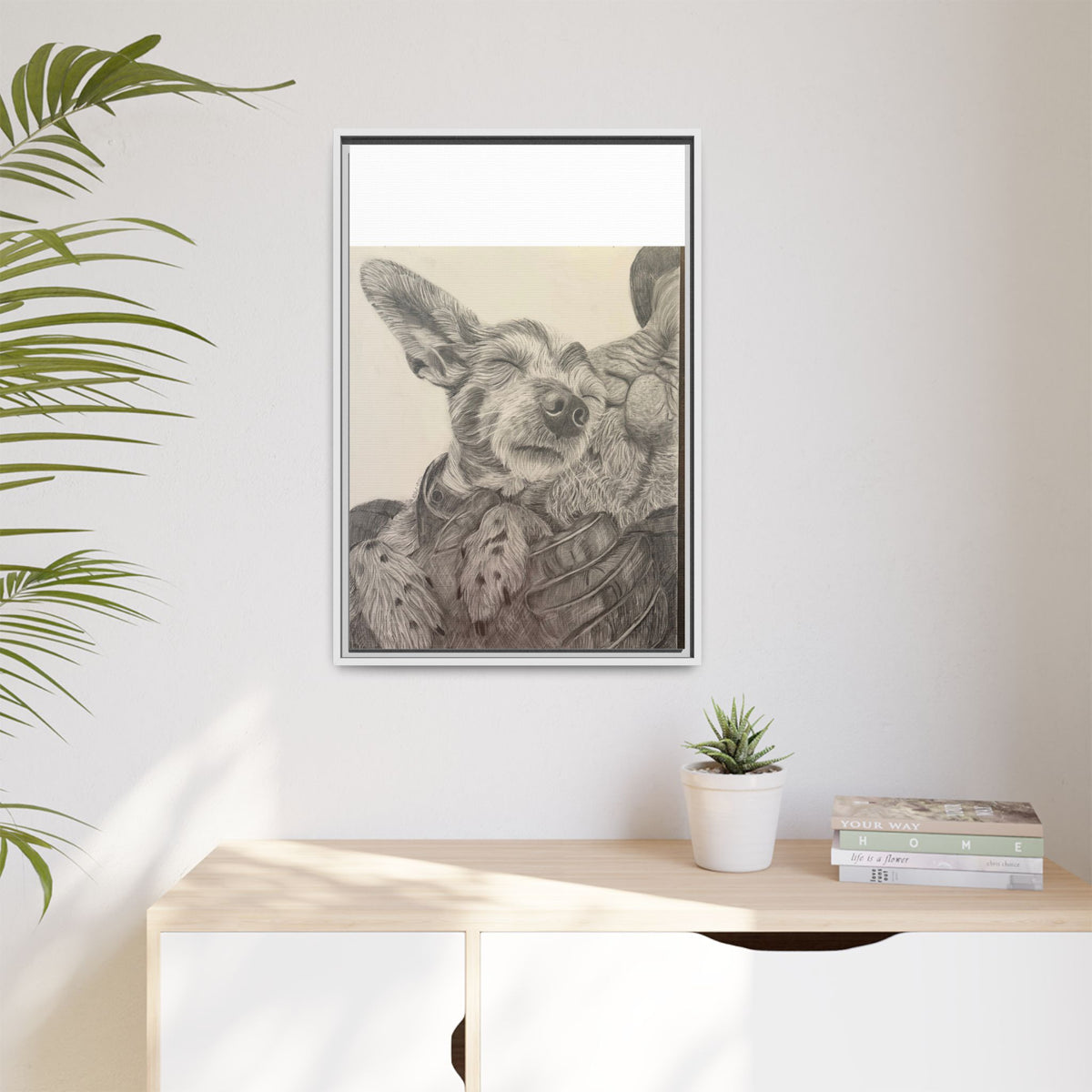 Love needs no address  Matte Canvas (Framed)