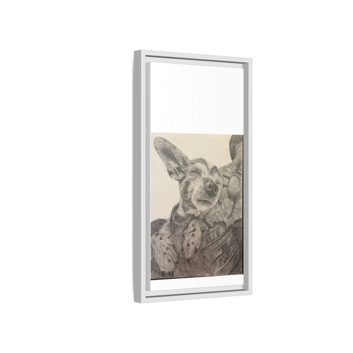Love needs no address  Matte Canvas (Framed)
