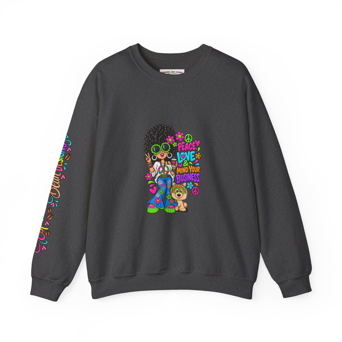 Retro Peace & Love Sweatshirt