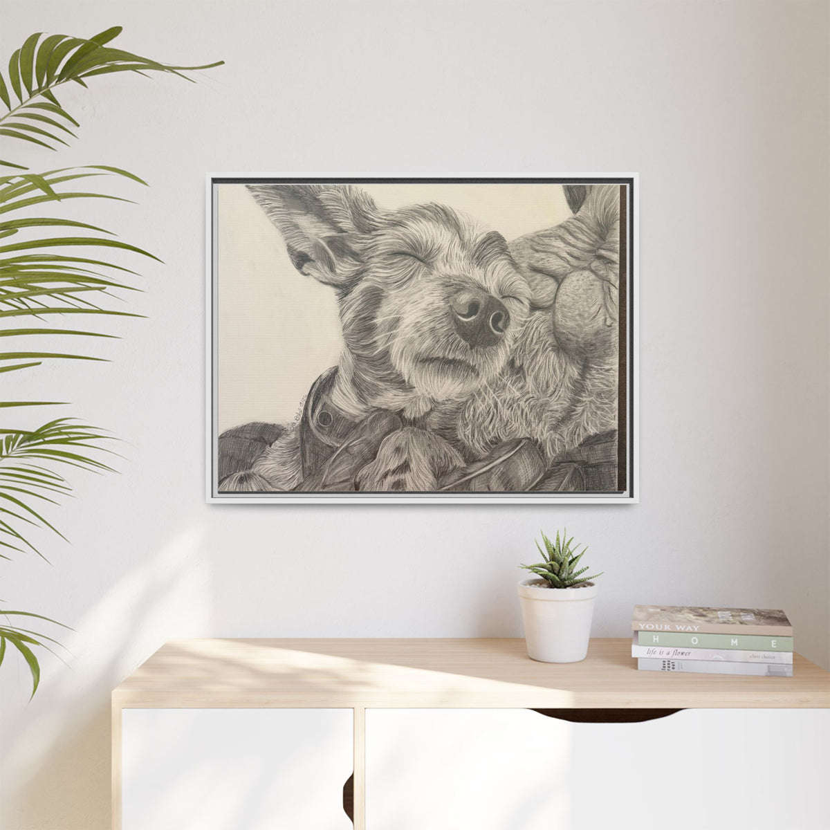 Love needs no address  Matte Canvas (Framed)