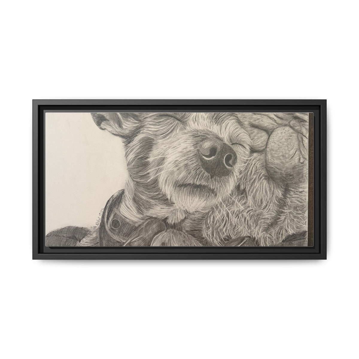 Love needs no address  Matte Canvas (Framed)
