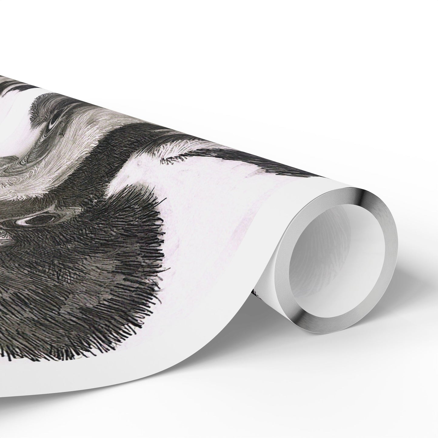 Cow Pattern Wrapping Paper — Black & White Animal Print Gift Wrap