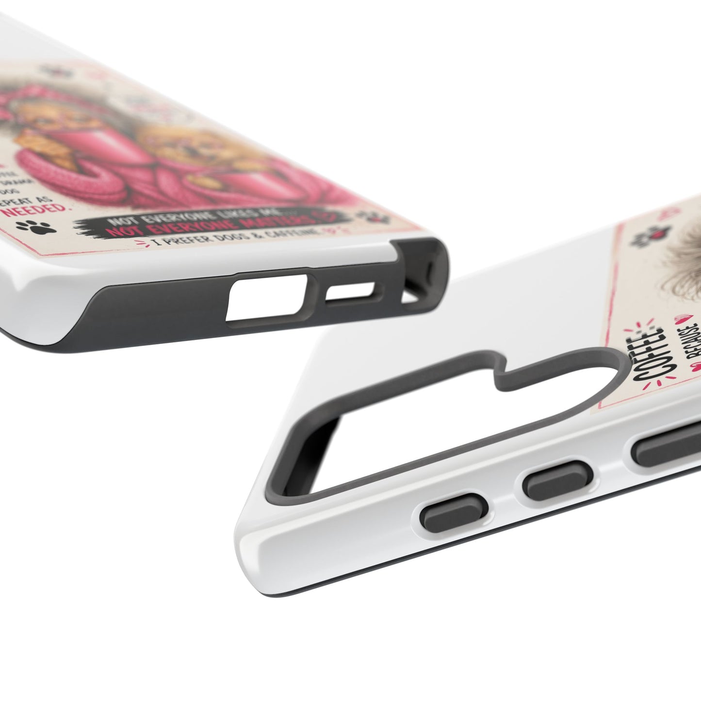 Perky Pearl and LattePhone Case — Funny "Adulting Is Hard" Cozy Design