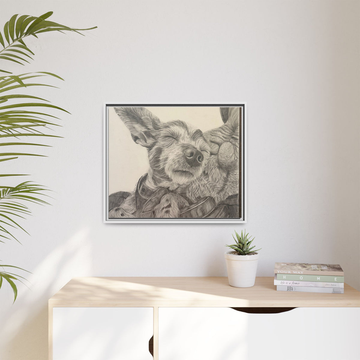 Love needs no address  Matte Canvas (Framed)