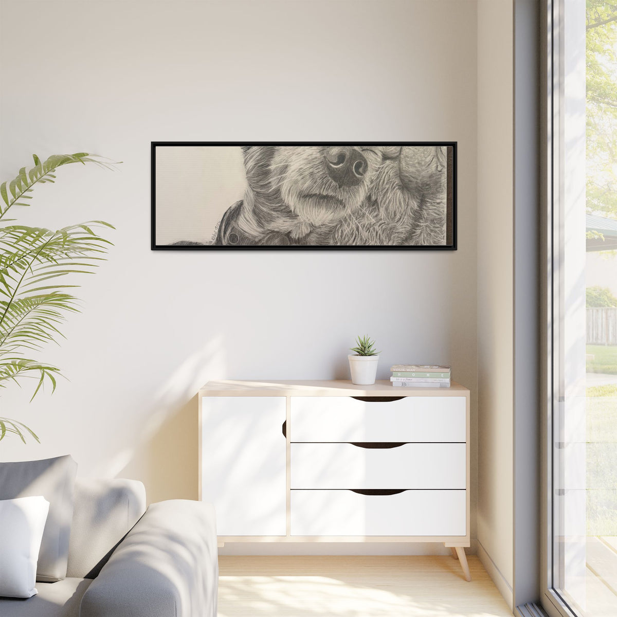 Love needs no address  Matte Canvas (Framed)