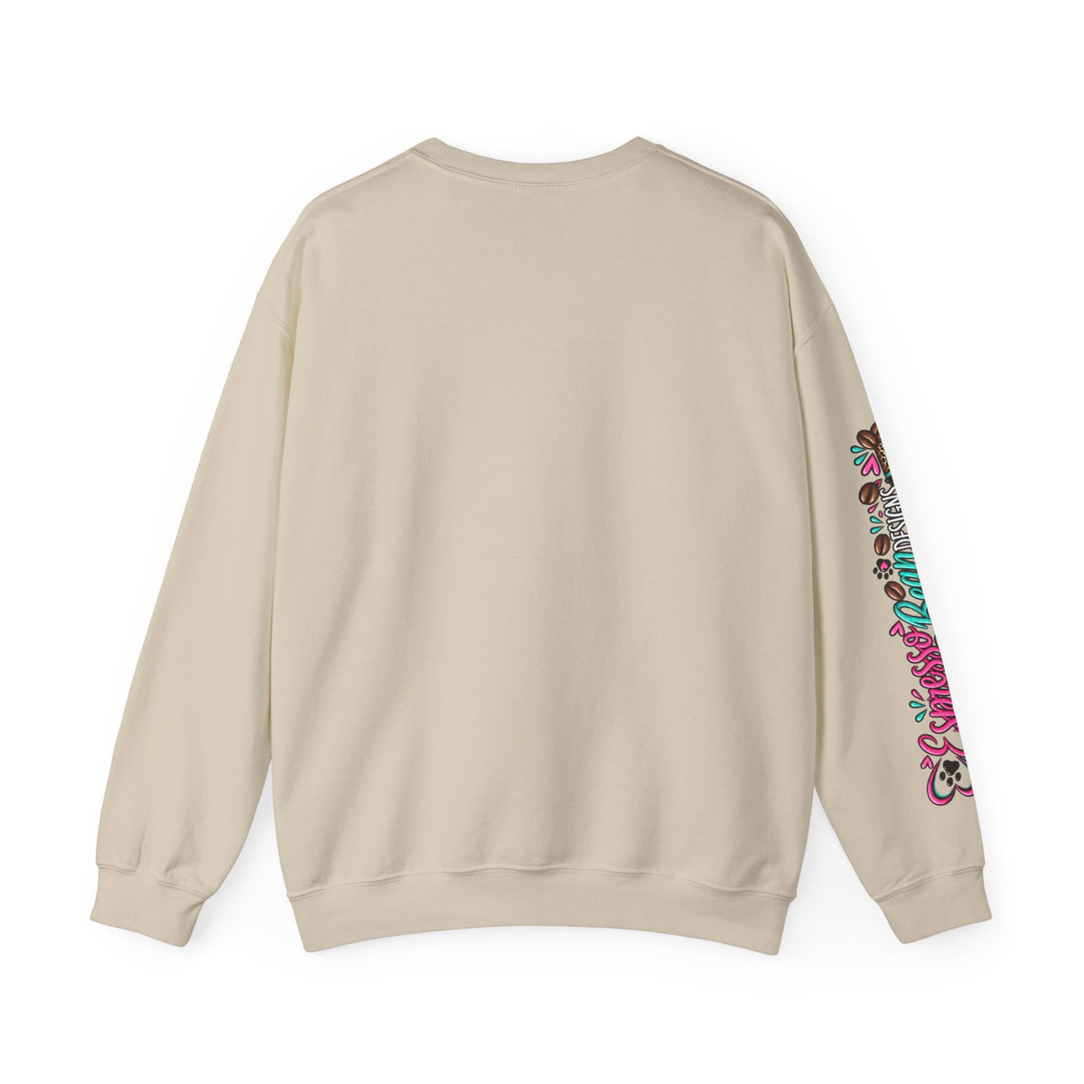 Crewneck Sweatshirt — Retro 'I Can't People Today' Girl & Leopard Graphic