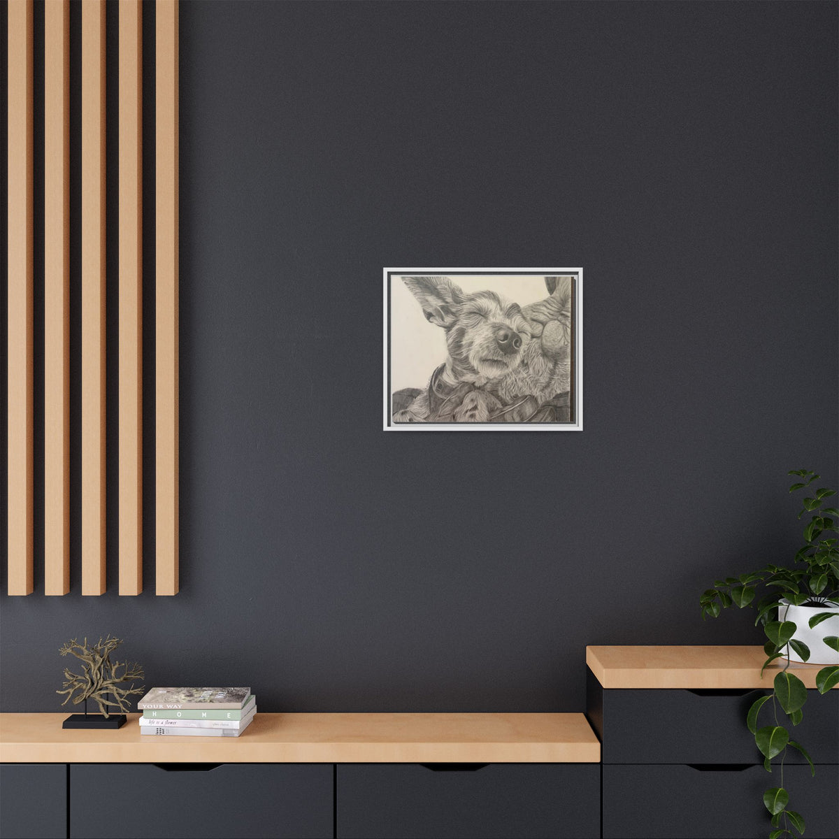 Love needs no address  Matte Canvas (Framed)