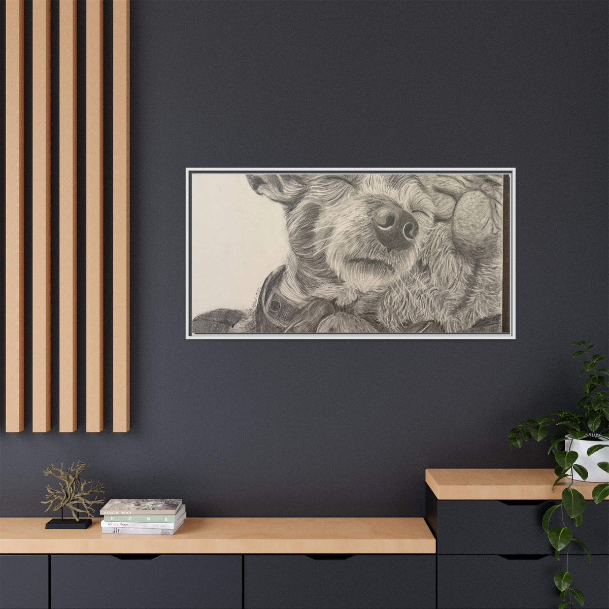 Love needs no address  Matte Canvas (Framed)