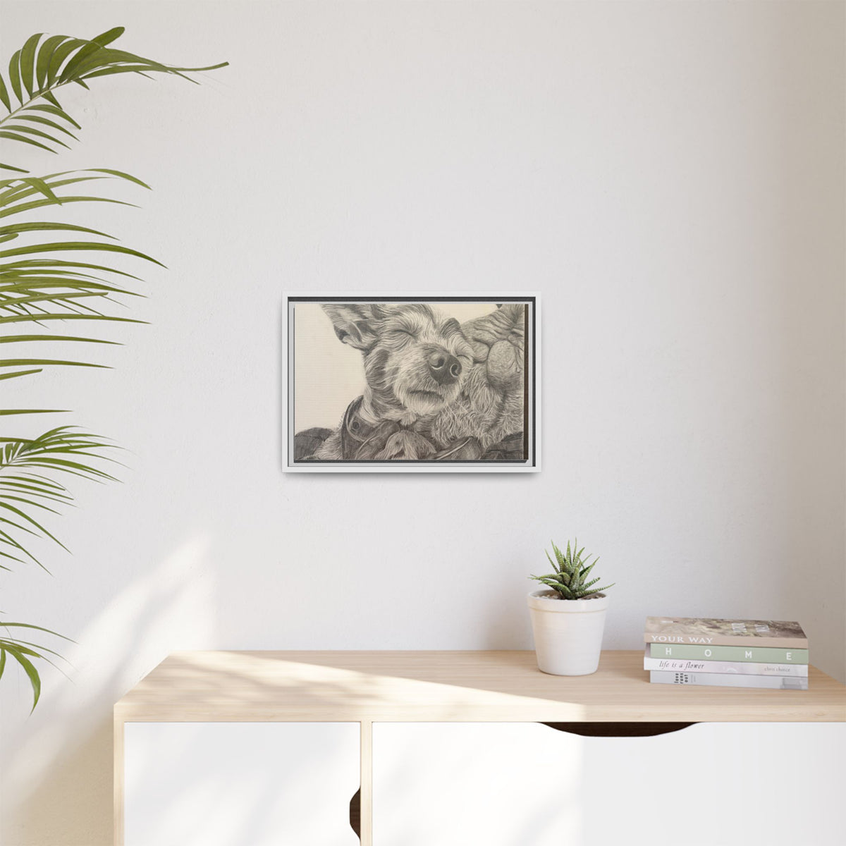 Love needs no address  Matte Canvas (Framed)