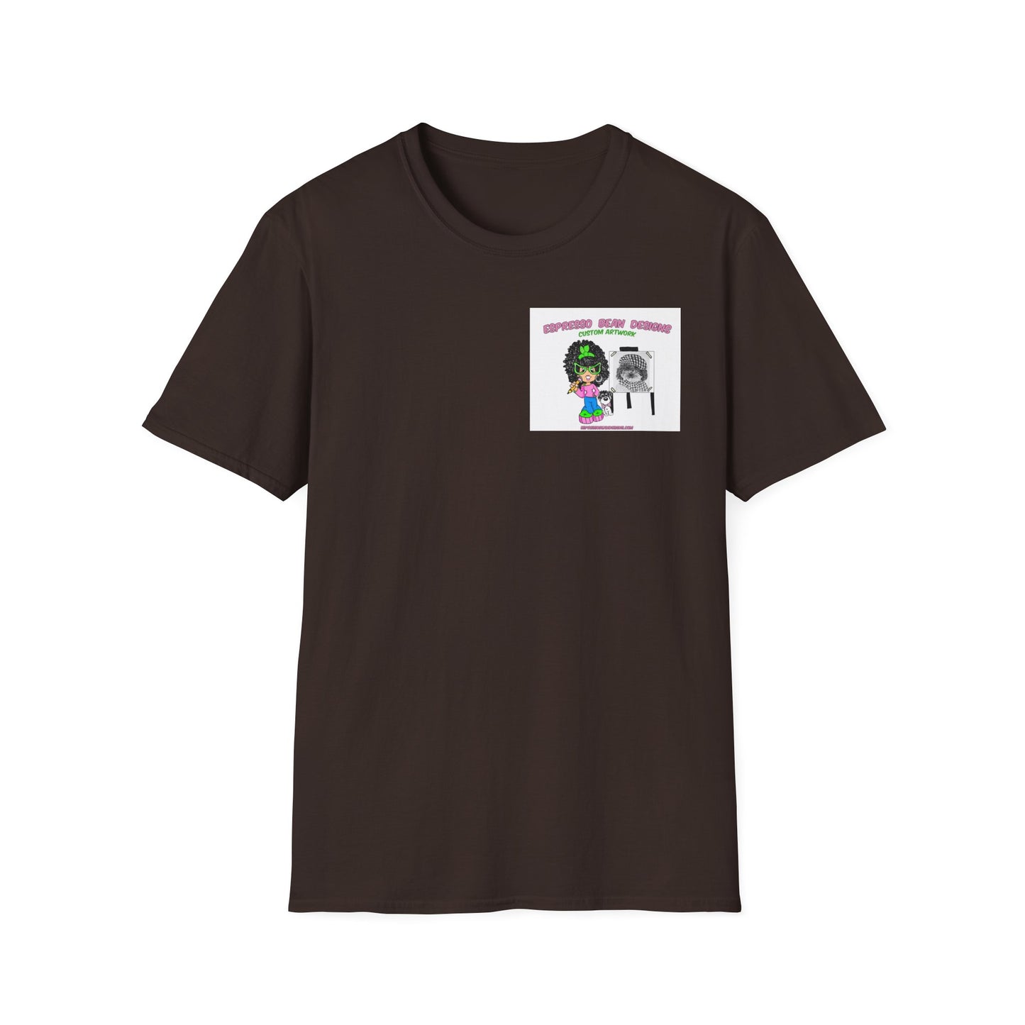 T-shirt. Muffin a real rescued doggie