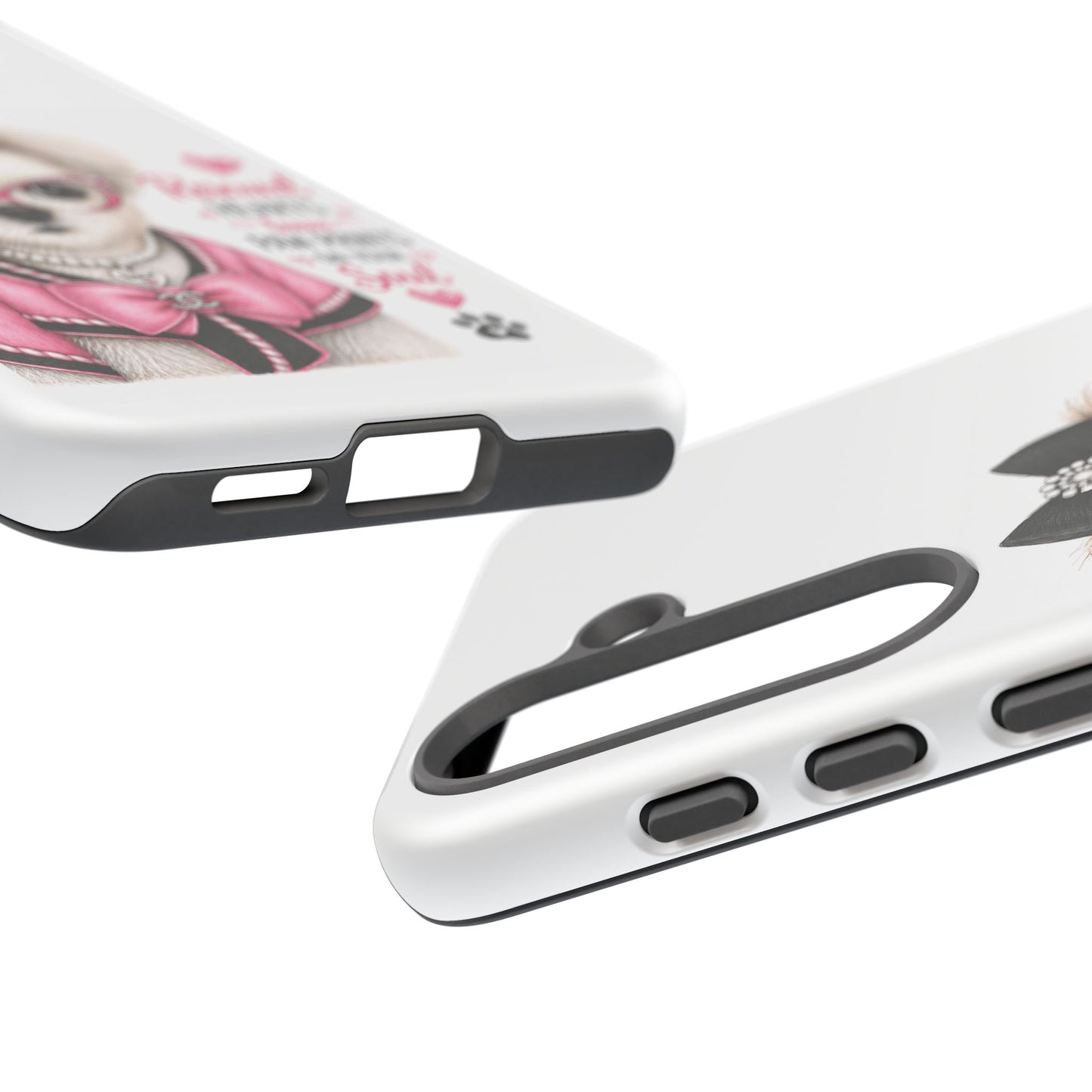 Rescued Hearts Paw Prints Phone Case