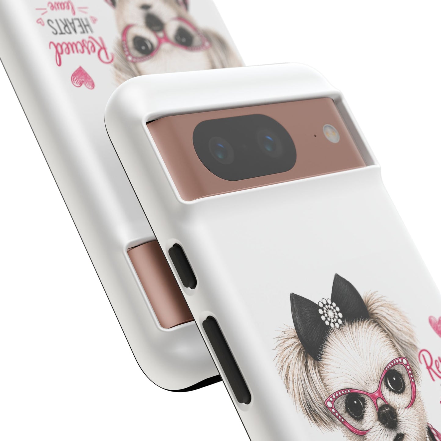 Rescued Hearts Paw Prints Phone Case