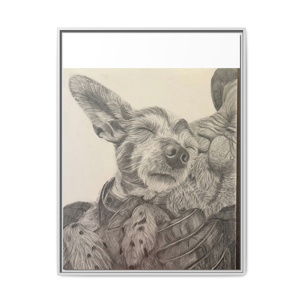 Love needs no address  Matte Canvas (Framed)
