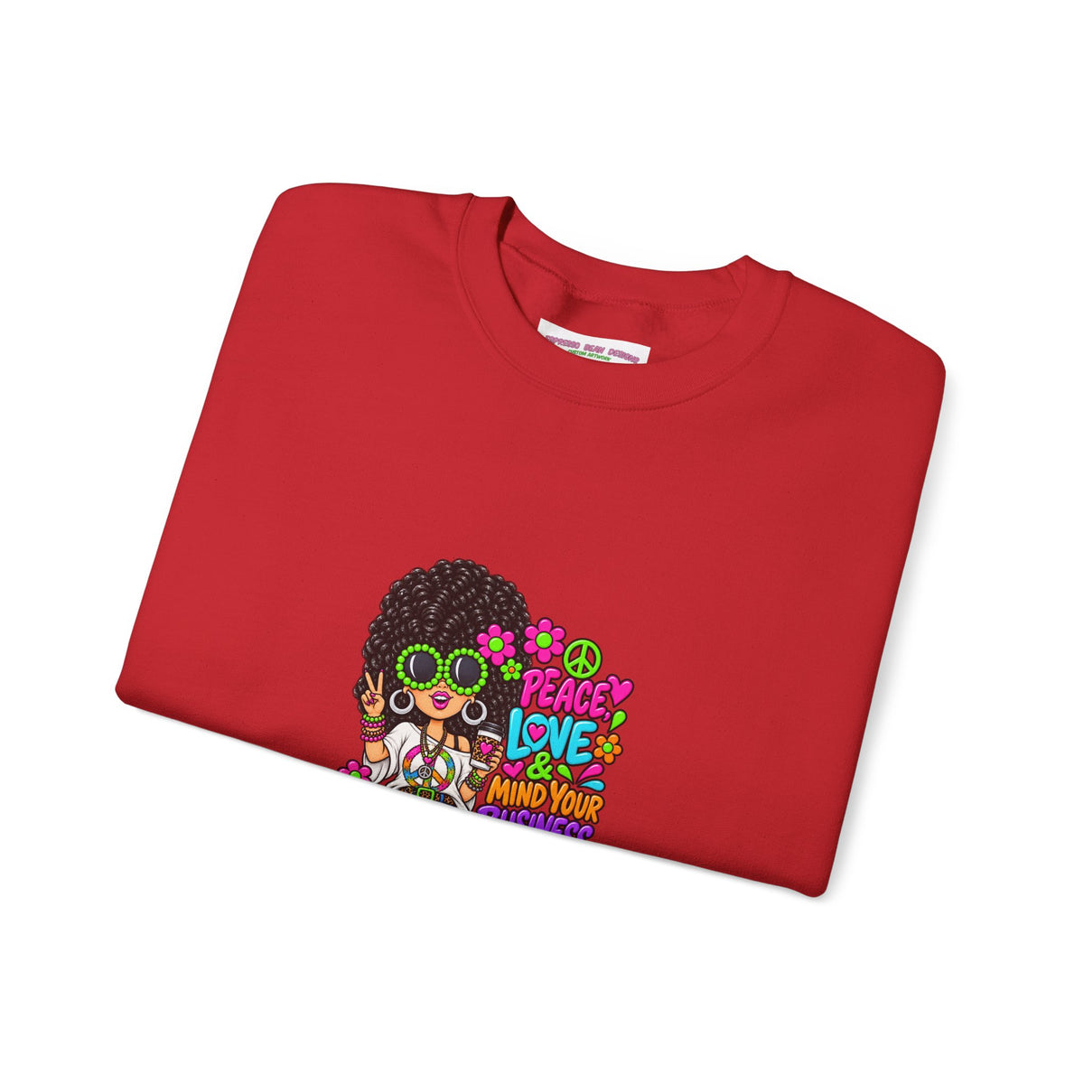 Retro Peace & Love Sweatshirt