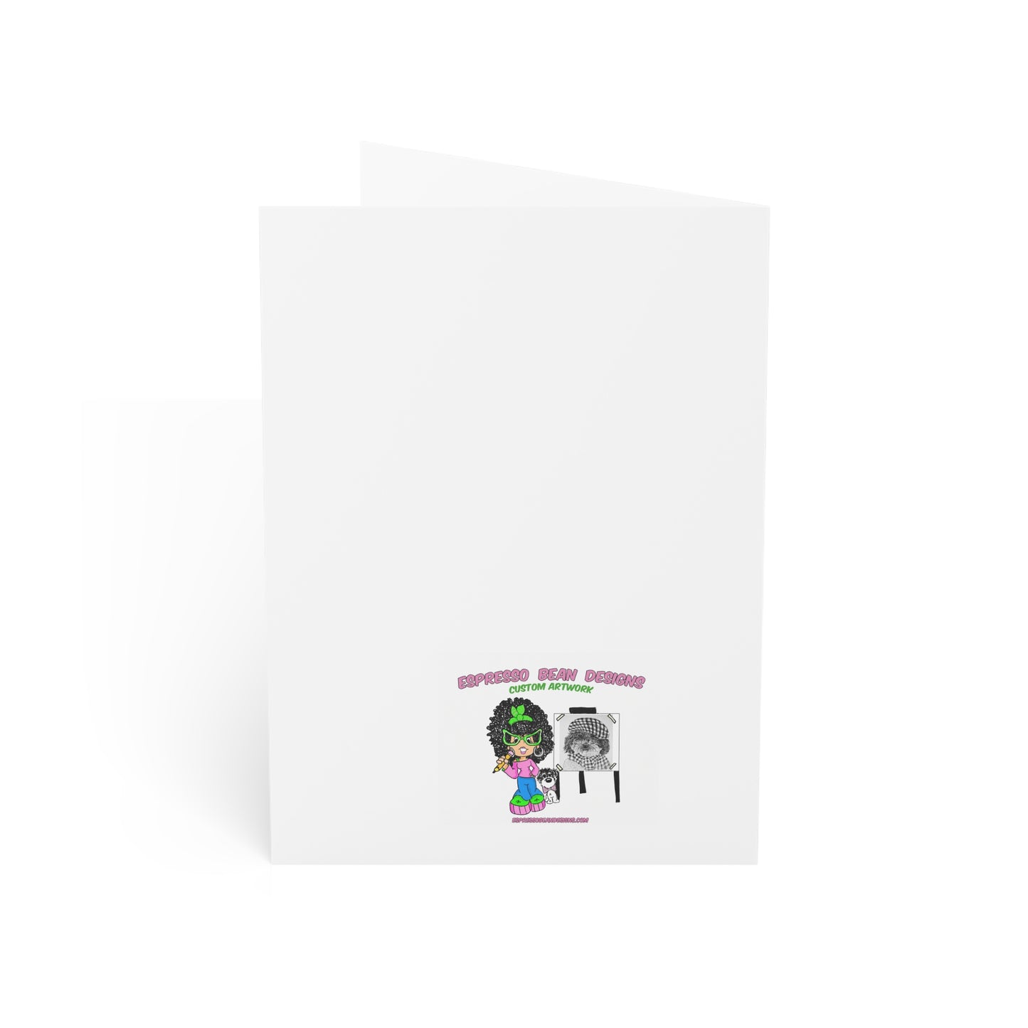 In Loving Memory Pet Sympathy Greeting Card — Butterfly Dog Memorial Card (1/10/30/50 pcs)
