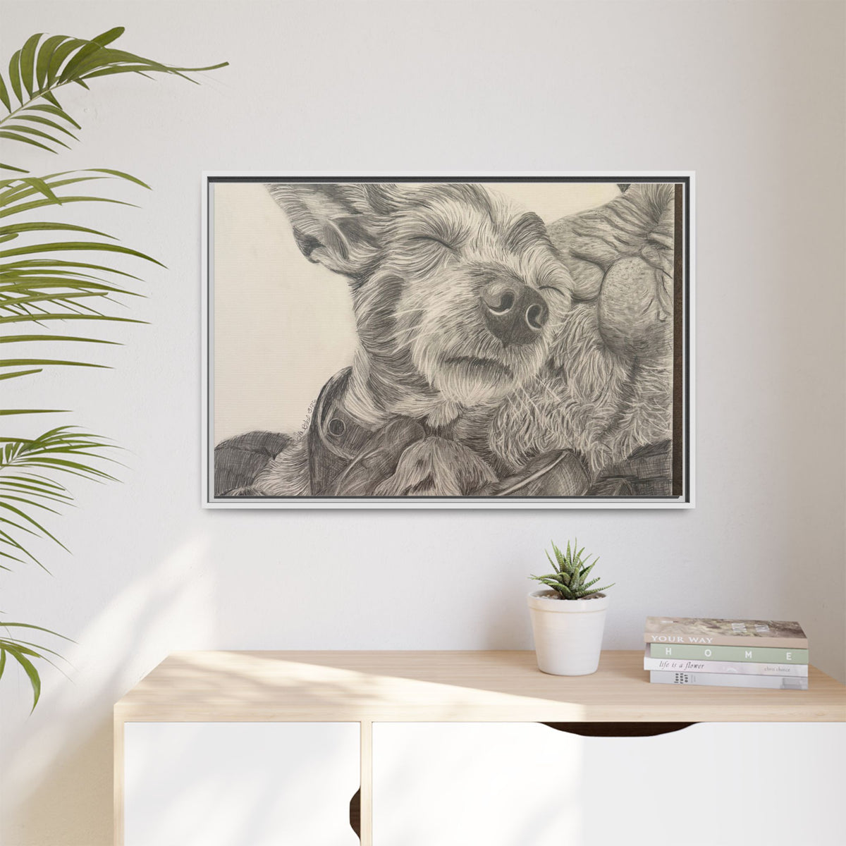 Love needs no address  Matte Canvas (Framed)