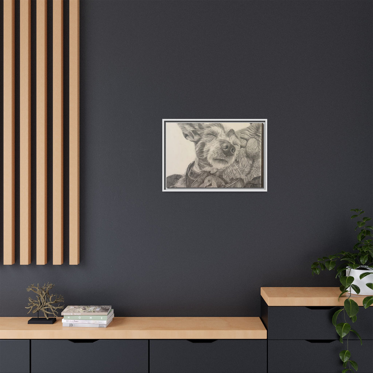 Love needs no address  Matte Canvas (Framed)