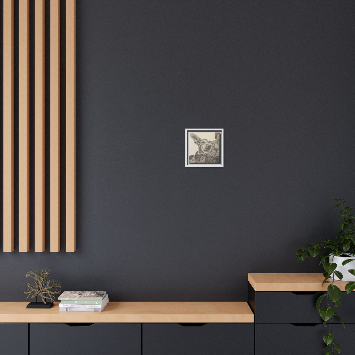 Love needs no address  Matte Canvas (Framed)